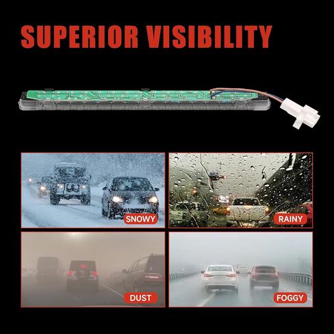 923-090 Center High Mount Third Brake Light Compatible with Chevrolet Camaro 2010-2013 Replace# 22854063 92208315 in Kuwait