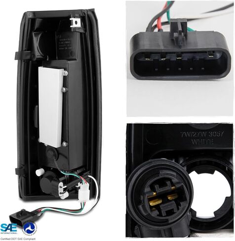 AKKON - لـ [مجموعة الدخان] 94-98 Chevy C/K 1500 2500 3500 سوبربان تاهو بيك اب المصابيح الأمامية + مصد LED + مصابيح خلفية LED in Saudi Arabia
