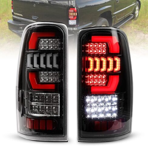 AUTOWIKI LED Tail Lights for 2000-2006 Chevy Suburban/Chevrolet Tahoe, Taillights Assembly fit for 2000-2006 GMC Yukon Rear Lights 1 Pair Tail Lamp Replacements Clear Lens in Saudi Arabia