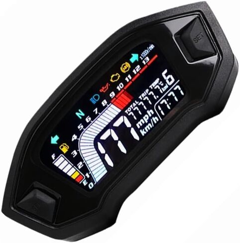 Motorcycle Speedometer Motorcycle Accessories Tachometer Tachometer Instrument Dual Tachometer Odometer Instrument Panel in Kuwait