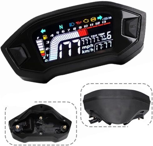 Motorcycle Speedometer Motorcycle Accessories Tachometer Tachometer Instrument Dual Tachometer Odometer Instrument Panel in Kuwait