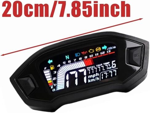 Motorcycle Speedometer Motorcycle Accessories Tachometer Tachometer Instrument Dual Tachometer Odometer Instrument Panel in Kuwait