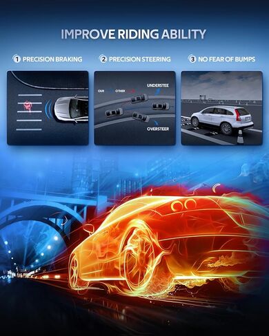 172394L 172394R Front and Rear Struts Fit for 2005-2009 for Subaru Legacy Complete Strut Spring Assemblies Shock Absorbers 4PCS in Kuwait