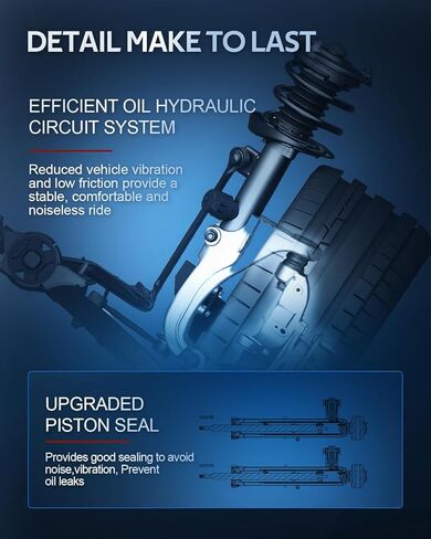 172394L 172394R Front and Rear Struts Fit for 2005-2009 for Subaru Legacy Complete Strut Spring Assemblies Shock Absorbers 4PCS in Kuwait