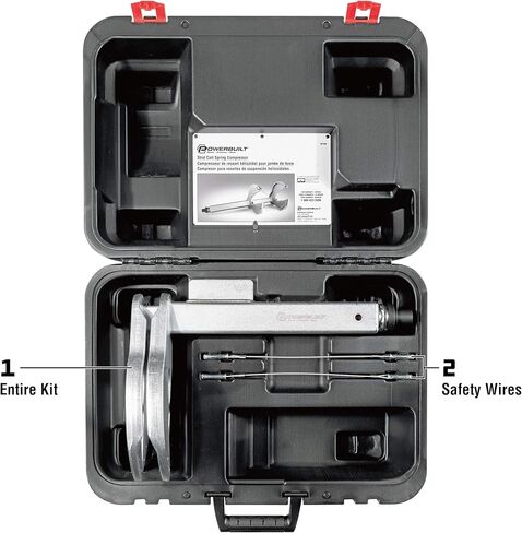 Powerbuilt Strut Tool and Strut Coil Compressor Kit, Service Struts, Removal, Installation, Vehicle Strut Suspension Systems - 641429 in Saudi Arabia