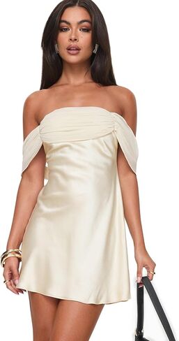 Princess Polly Women's Adoration Mini Dress Cream in Kuwait