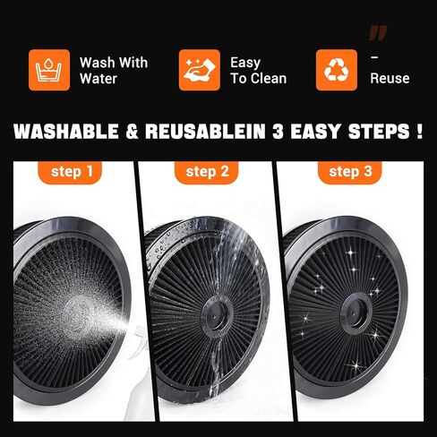 14" X 3" Round Air Cleaner Filter Assembly Kit With High- Flow Thru Lid Washable & Reusable for Caburetor Lid 5-1/8" Carb Neck Compatible with Ford/GMC/Chevy SBC BBC (BLUE) in Saudi Arabia