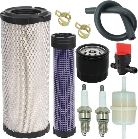 11013-7044 11013-7045 Inner & Outer Air Filter Fits for Kawasaki FX751V FX691V FX1000V FH680V FX801V AF25552 AF25551 for Kohler M131802 M131803 25 083 01-S 25 083 04-S for Donaldson P821575 P822858 in Kuwait