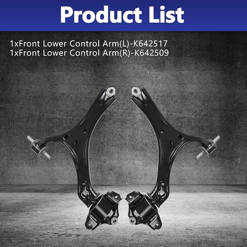 Control Arm, Replacement For Lower Front Right & Left Control Arm Compatible With 2013-2017 Honda Accord Automatic Transmission, 2015-2020 Acura TLX in Saudi Arabia