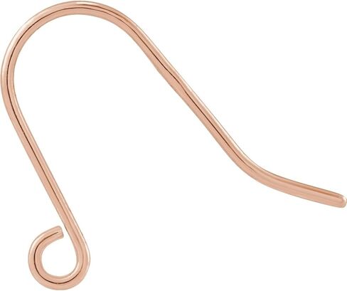 Bonyak Jewelry 14k Rose Gold French Wire Earring Top Flawless in Kuwait