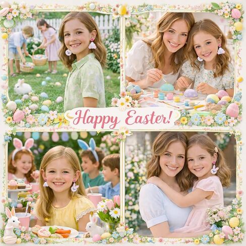 Easter Bunny Earrings for Women - Cute Rabbit Dangle Jewelry, Easter Basket Stuffers Spring Outfit Dresses Accessories Gifts in Kuwait