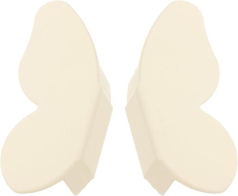 Ciieeo Butterfly Cabinet Door Handles Small Decorative Drawer Pulls for ' Room Furniture Wardrobe Cupboard, Cream White 32mm Hole Spacing, 1 Pair in Saudi Arabia