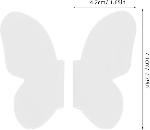 jojofuny Butterfly Cabinet Handles 1 Pair White Dresser Drawer Pulls Wardrobe Hardware for ’ Room Furniture and Cabinet Doors in Saudi Arabia