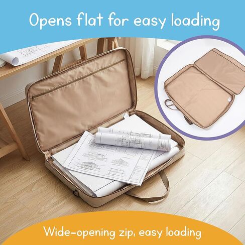 Large Storage & Travel Bag with Pockets, Padded Protection, Water-Resistant, Fits Canvases, Art Portfolios, Posters, Cutting Mats, Teaching Materials, 7 Days of Play Sensory Table & Oversized Supplies in Saudi Arabia