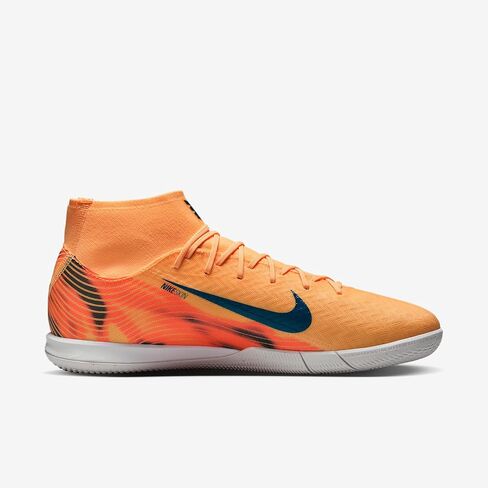 Nike Mercurial Superfly 10 Academy Kylian Mbappe IC High-Top Soccer Shoes (Melon Tint/Igloo/Neo Turquoise) in Saudi Arabia