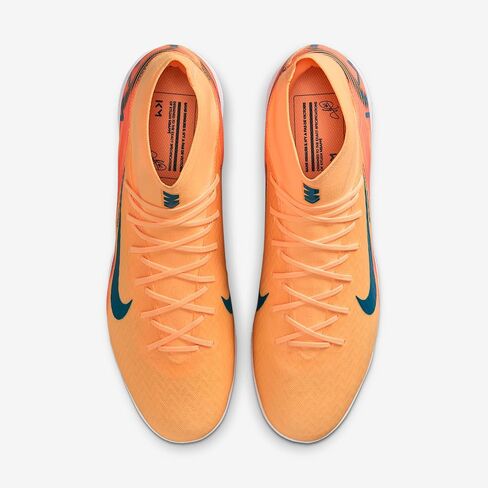 Nike Mercurial Superfly 10 Academy Kylian Mbappe IC High-Top Soccer Shoes (Melon Tint/Igloo/Neo Turquoise) in Saudi Arabia