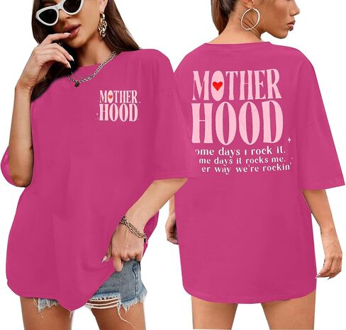 قمصان ماما تي شيرت الأم كبيرة الحجم تي شيرت الأمومة Just A Mom Skeleton Tee Top in Kuwait
