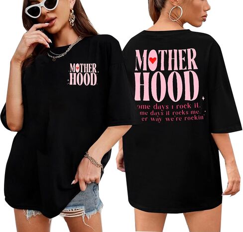 قمصان ماما تي شيرت الأم كبيرة الحجم تي شيرت الأمومة Just A Mom Skeleton Tee Top in Kuwait