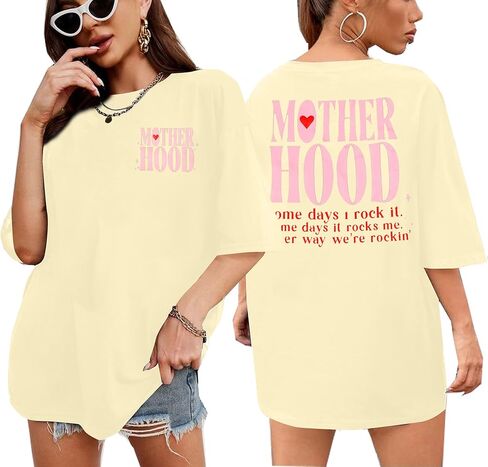 قمصان ماما تي شيرت الأم كبيرة الحجم تي شيرت الأمومة Just A Mom Skeleton Tee Top in Kuwait