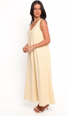Petal & Pup Women's Lía Maxi Dress - Lemon in Saudi Arabia