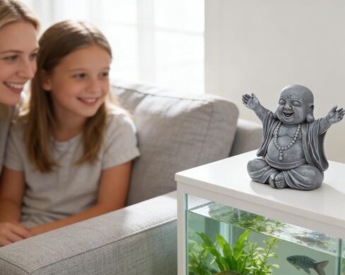 Laughing Buddha Statue for Zen Space, Relieve Stress Zen Atmosphere for Indoor/Outdoor Feng Shui Decoration in Kuwait