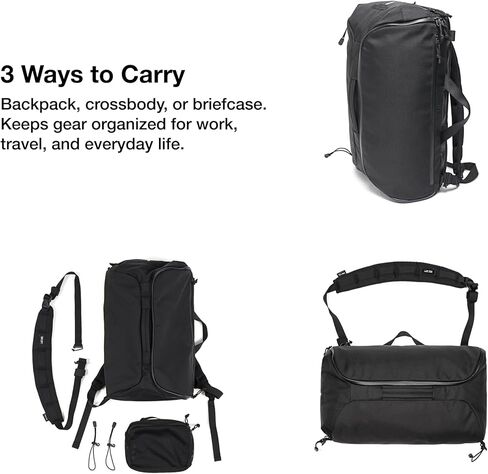حقيبة ظهر Helinox TERG Daypack ثلاثية الاتجاهات، يمكن حملها بشكل اختياري كحقيبة كروس أو حقيبة أو حزمة، حقيبة خارجية 25 لتر، 2.09 رطل، تخزين منظم، أقمشة عالية الأداء، تناسب الكمبيوتر المحمول، سحابات مقاومة للماء in Saudi Arabia