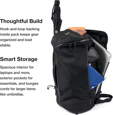 حقيبة ظهر Helinox TERG Daypack ثلاثية الاتجاهات، يمكن حملها بشكل اختياري كحقيبة كروس أو حقيبة أو حزمة، حقيبة خارجية 25 لتر، 2.09 رطل، تخزين منظم، أقمشة عالية الأداء، تناسب الكمبيوتر المحمول، سحابات مقاومة للماء in Saudi Arabia