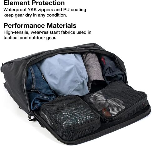 حقيبة ظهر Helinox TERG Daypack ثلاثية الاتجاهات، يمكن حملها بشكل اختياري كحقيبة كروس أو حقيبة أو حزمة، حقيبة خارجية 25 لتر، 2.09 رطل، تخزين منظم، أقمشة عالية الأداء، تناسب الكمبيوتر المحمول، سحابات مقاومة للماء in Saudi Arabia