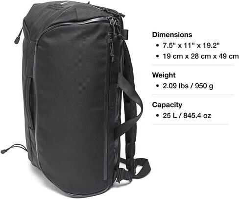 حقيبة ظهر Helinox TERG Daypack ثلاثية الاتجاهات، يمكن حملها بشكل اختياري كحقيبة كروس أو حقيبة أو حزمة، حقيبة خارجية 25 لتر، 2.09 رطل، تخزين منظم، أقمشة عالية الأداء، تناسب الكمبيوتر المحمول، سحابات مقاومة للماء in Saudi Arabia