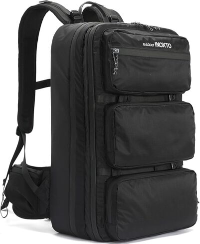 IX INOXTO Travel Laptop Backpack,15.6 Inch Business Flight Approved Carry on Backpack,Large Anti Theft Backpack College Computer Bag for Men Women,Black in Kuwait