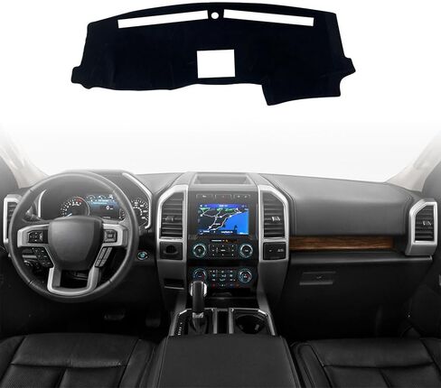 أغطية لوحة أجهزة القياس لسيارة Ford F150 2015-2020 / F250 F350 F450 Superduty 2017-2022/ Expedition 2018-2021، واقي حصيرة لوحة القيادة، واقي من أشعة الشمس، واقي لوحة أجهزة القياس، غطاء لوحة أجهزة القياس، ملحقات السجاد in Saudi Arabia