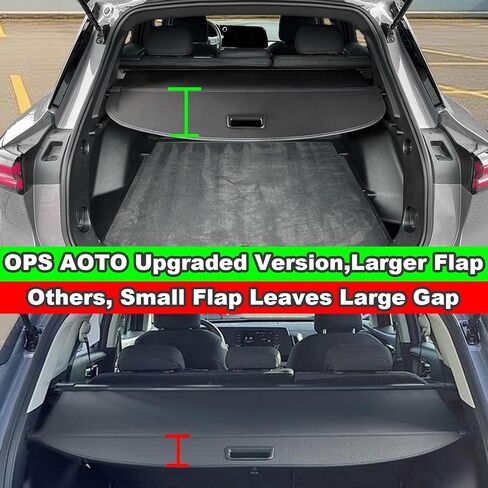 غطاء الحمولة لملحقات شيفروليه تشيفي إكوينوكس EV 2025 2024، غطاء صندوق السيارة الجلدي القابل للسحب يناسب ملحقات إكوينوكس EV وشاشة الخصوصية الآمنة (للمركبات الكهربائية فقط، وليس للإعتدال) in Kuwait