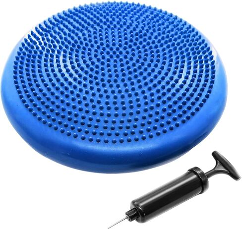 Inflated Stability Wobble Cushion, Yoga Balance Wiggle Seat Pad Disc for Pain Relief, Pelvic Floor Recovery, Rehabilitation Training in Kuwait