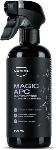 Nasiol Magic APC – All Purpose Cleaner, Ready-to-Use, Versatile Interior Cleaning, Removes Stains, Dirt, Grease, and Oil, Pleasant Fragrance, Just Spray and Wipe, Stain Guard 16.9 fl oz in Kuwait