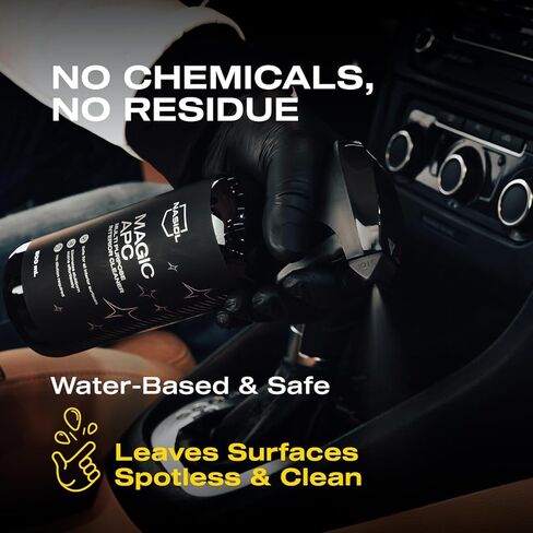 Nasiol Magic APC – All Purpose Cleaner, Ready-to-Use, Versatile Interior Cleaning, Removes Stains, Dirt, Grease, and Oil, Pleasant Fragrance, Just Spray and Wipe, Stain Guard 16.9 fl oz in Kuwait