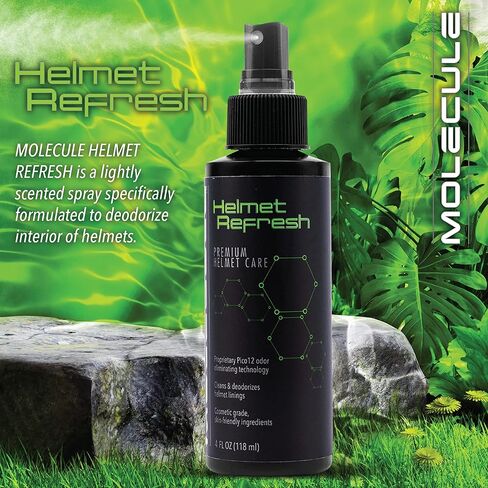 Molecule Helmet Polish Kit | Premium Helmet Care | 4 Ounce Cleaner Polish & Refresh | Cleans and Details Gloss Finish Helmets, Visors, and Goggles | 4 Ounce (1 Kit) in Kuwait