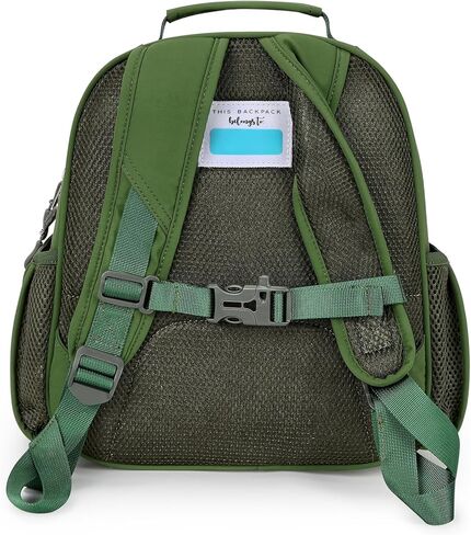 mibasies Toddler Backpacks for Boys 2-4: Quilted Backpack for Preschool Prek Daycare - Cute 12 Inches Bookbag for Little Kids Dinosaur Green in Kuwait