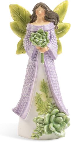 Spring Angel Figurine, 3.9" Resin Succulent Fairy Small Statue Miniature Fairy Garden Accessories Plant Pot Decorations, Indoor Table Shelf Tiered Tray Office Desk Home Decor, Gifts for Women in Kuwait