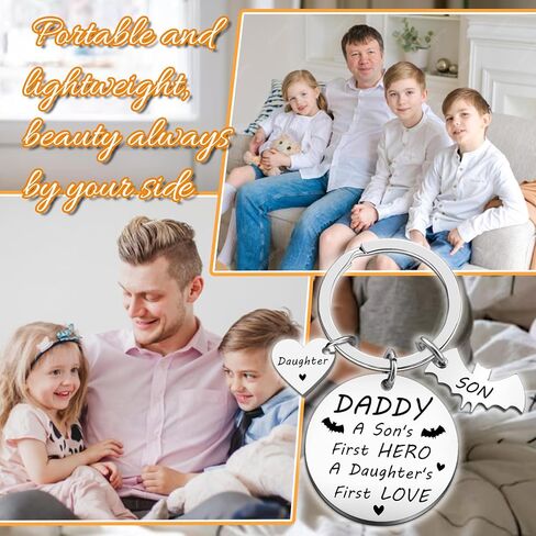 Fathers Day Gift from Kids Fathers Day Gift for Dad from Twins Father Day Gifts Keychain Twin Dad Gifts Daddy Keychain Birthday Thanksgiving in Kuwait