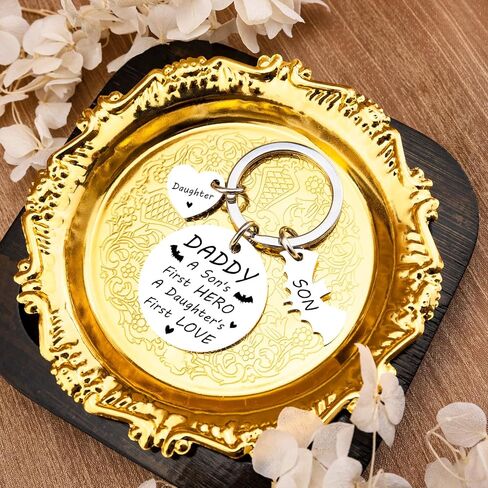 Fathers Day Gift from Kids Fathers Day Gift for Dad from Twins Father Day Gifts Keychain Twin Dad Gifts Daddy Keychain Birthday Thanksgiving in Kuwait