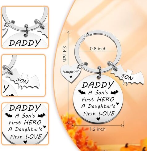 Fathers Day Gift from Kids Fathers Day Gift for Dad from Twins Father Day Gifts Keychain Twin Dad Gifts Daddy Keychain Birthday Thanksgiving in Kuwait