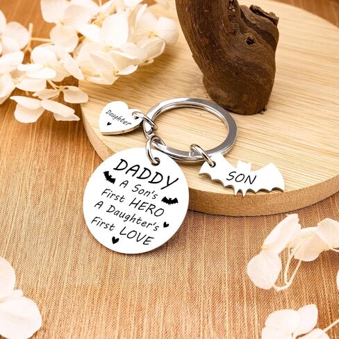 Fathers Day Gift from Kids Fathers Day Gift for Dad from Twins Father Day Gifts Keychain Twin Dad Gifts Daddy Keychain Birthday Thanksgiving in Kuwait