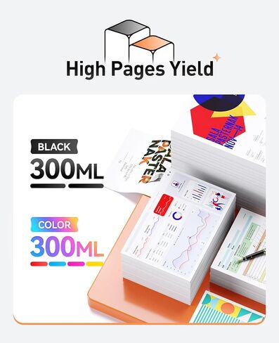 746 Ink Cartridges set 6-Pack 300-ml High Yield Replacement for HP 746 P2V83A P2V82A P2V81A P2V80A P2V79A P2V78A Ink Compatible with HP DesignJet Z6 & Z9+ Large Format Printer Matte Black Color Inkjet in Kuwait