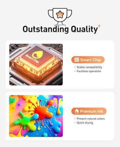 746 Ink Cartridges set 6-Pack 300-ml High Yield Replacement for HP 746 P2V83A P2V82A P2V81A P2V80A P2V79A P2V78A Ink Compatible with HP DesignJet Z6 & Z9+ Large Format Printer Matte Black Color Inkjet in Kuwait