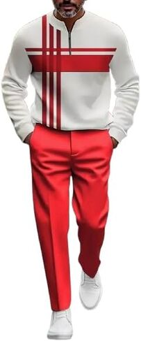 Men’s Tracksuit 2 Piece Set Athletic Sweat Suits Men Zip Up Jacket & Jogger Pants Casual Sport Outfit, Gym, Running in Saudi Arabia