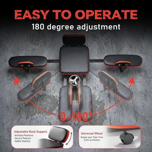 Rigel Leg Stretcher، آلة تمدد الساق 220 رطل، آلة تقسيم معدات الإطار الفولاذي الثقيل، آلة تدريب تمدد الساق للمنزل وصالة الألعاب الرياضية المقسمة والتدريب واللياقة البدنية in Kuwait