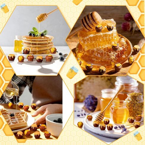 100 Pcs Spring Theme Mini Resin Honey Jars Figurine Bulk Honey Jar Miniatures for Bee Festival Favors Resin Crafts for Home Garden Landscape Models Scenes DIY Cake Toppers Wedding Party Gifts in Kuwait