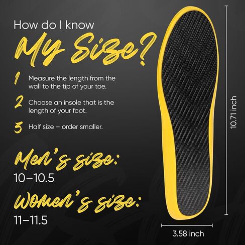 Carbon Fiber Insoles for Men & Women – Rigid Arch Support Shoe Inserts for Sports, Hiking, Running & Daily Wear in Saudi Arabia