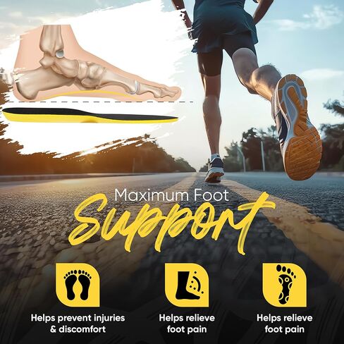 Carbon Fiber Insoles for Men & Women – Rigid Arch Support Shoe Inserts for Sports, Hiking, Running & Daily Wear in Saudi Arabia