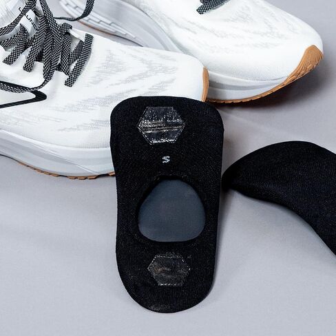 OS1st Orthotic Socks – Sockless Insole Liner for Arch Supports | Cushioned Insole Socks for Inserts | Barefoot Shoe Insert with Silicone Grip | Washable Shoe Liner, Black 1 Pair (Medium) in Kuwait